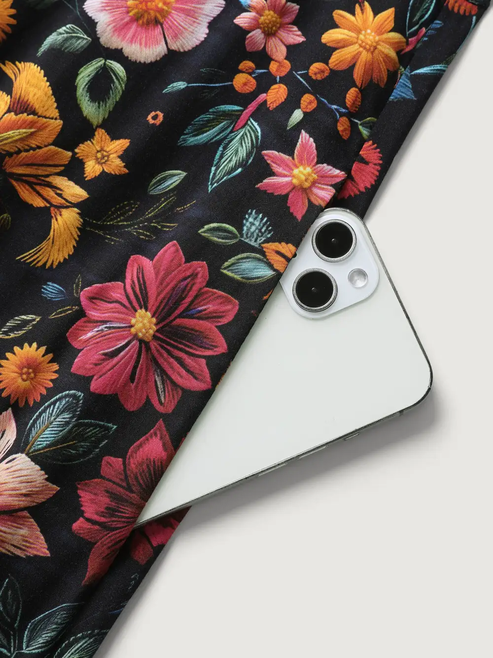 Rayon Floral Lace Trim Button Maxi Dress