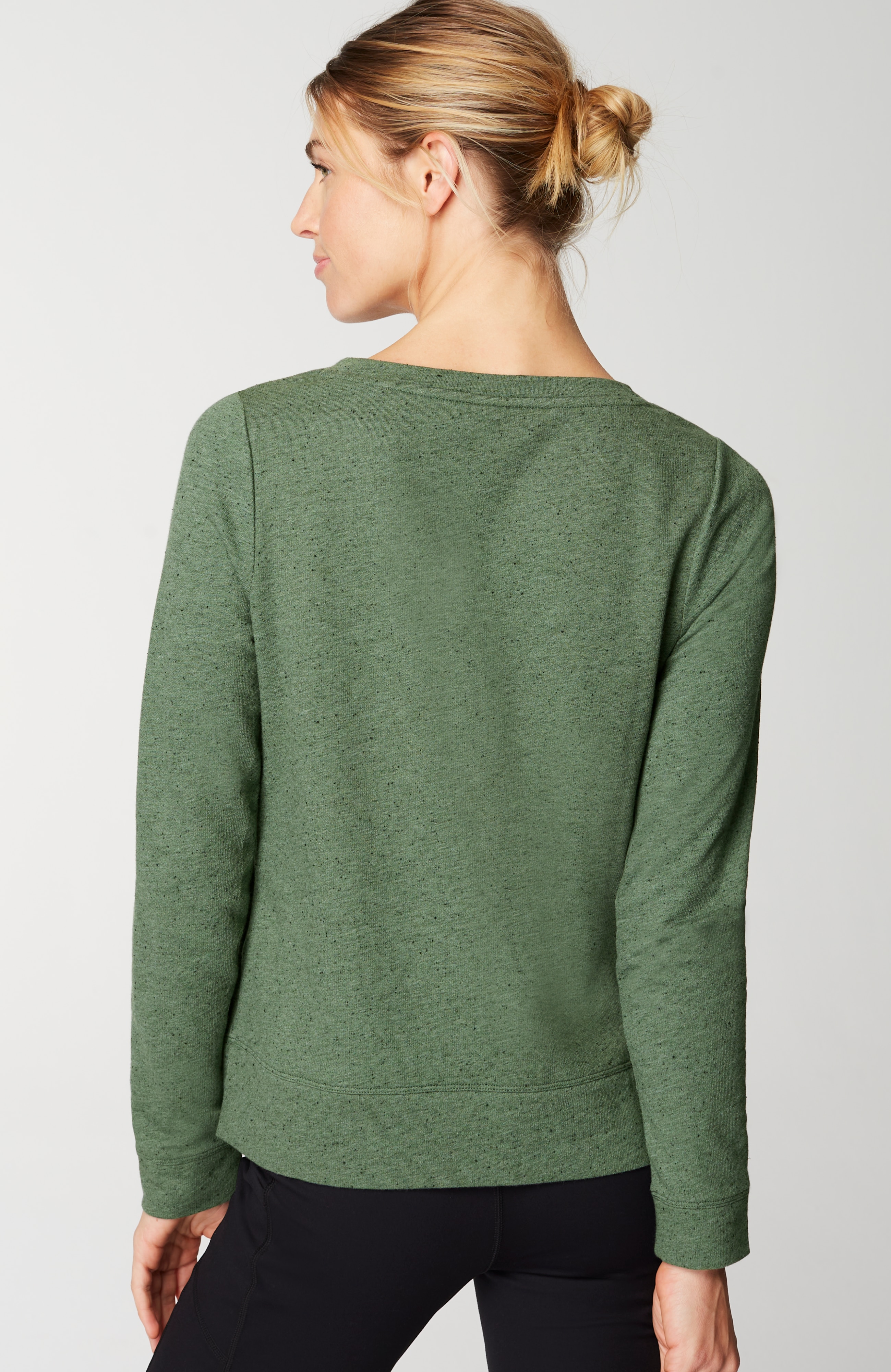 Fit French Terry Slit-Hem Sweatshirt