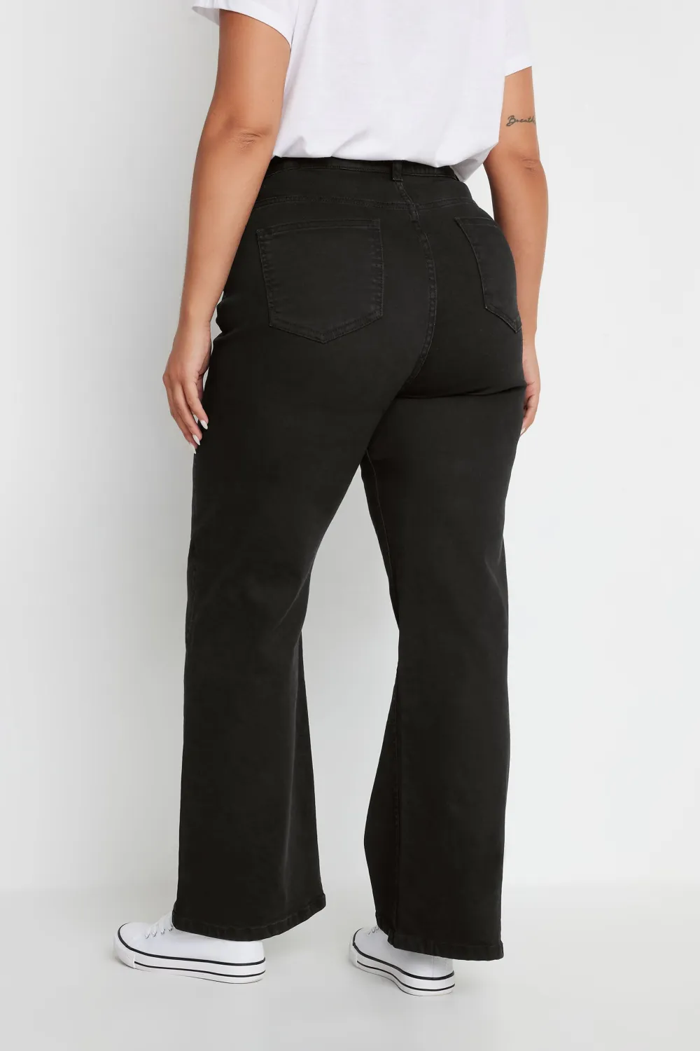 YOURS Curve Indigo Blue Wide Leg Denim Jeans