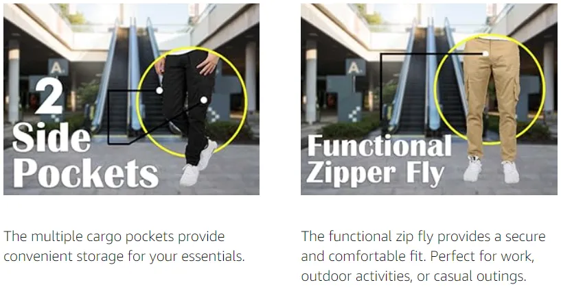 Men's Flex Stretch Cotton Cargo Pants