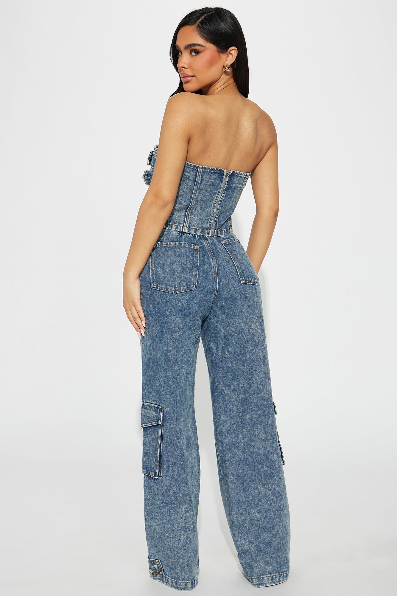 Sweet Love Mineral Wash Pant Set - Denim