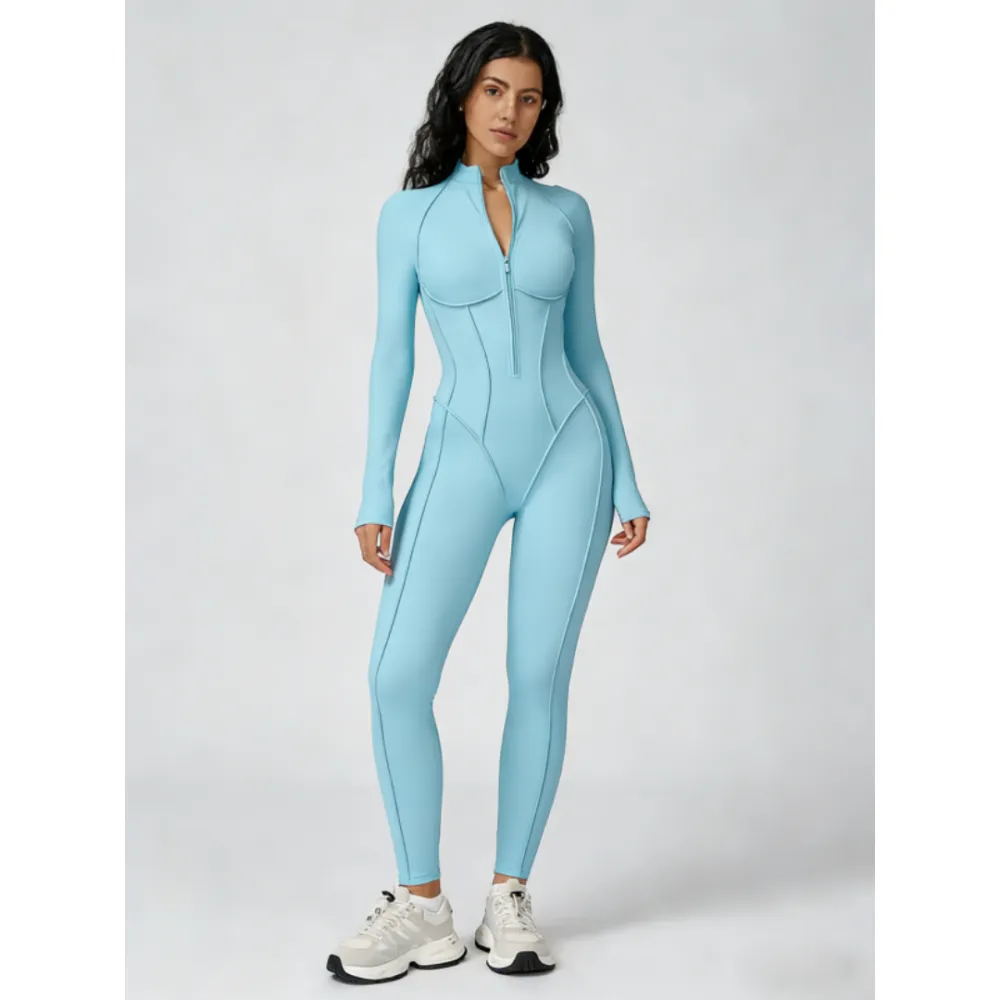 Women's Zippered High-Neck Shaping Bodysuit