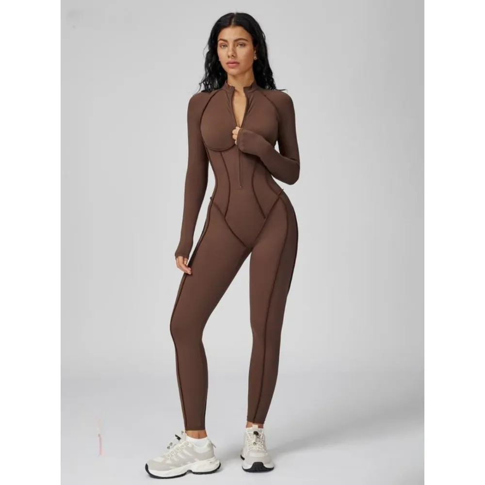 Women's Zippered High-Neck Shaping Bodysuit