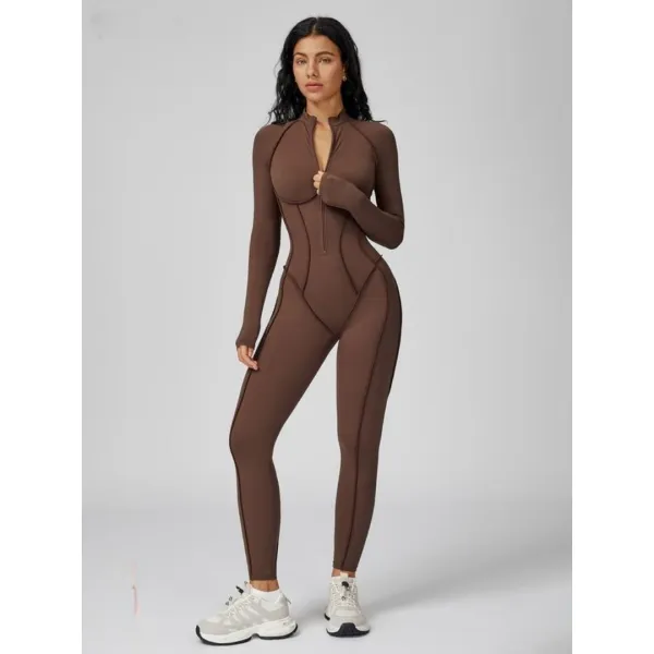 Women's Zippered High-Neck Shaping Bodysuit