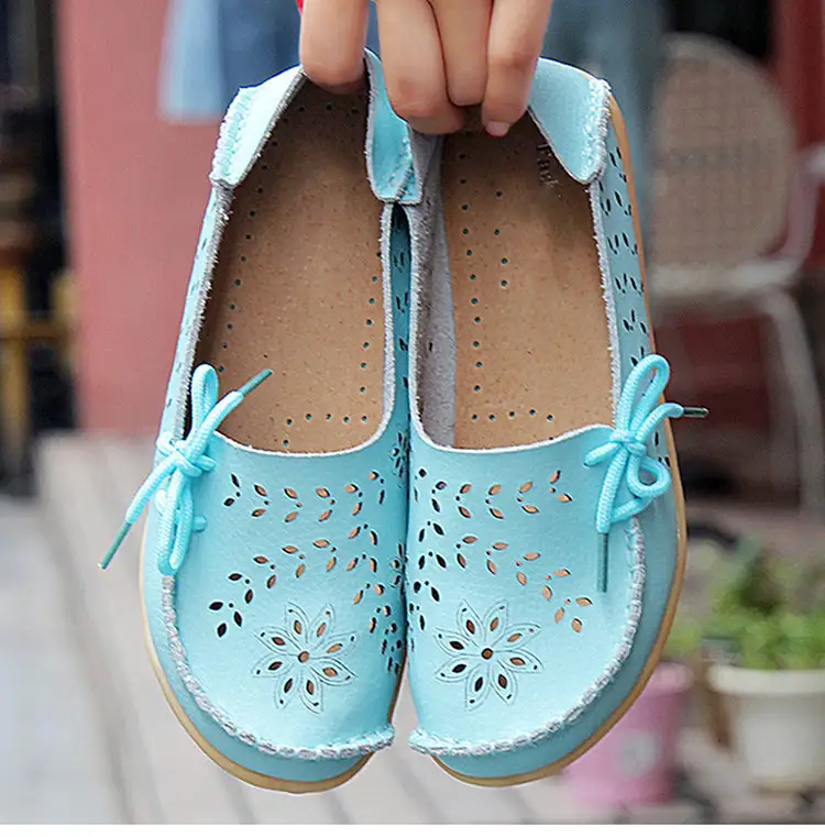 New Hollow Leather Casual Shoes