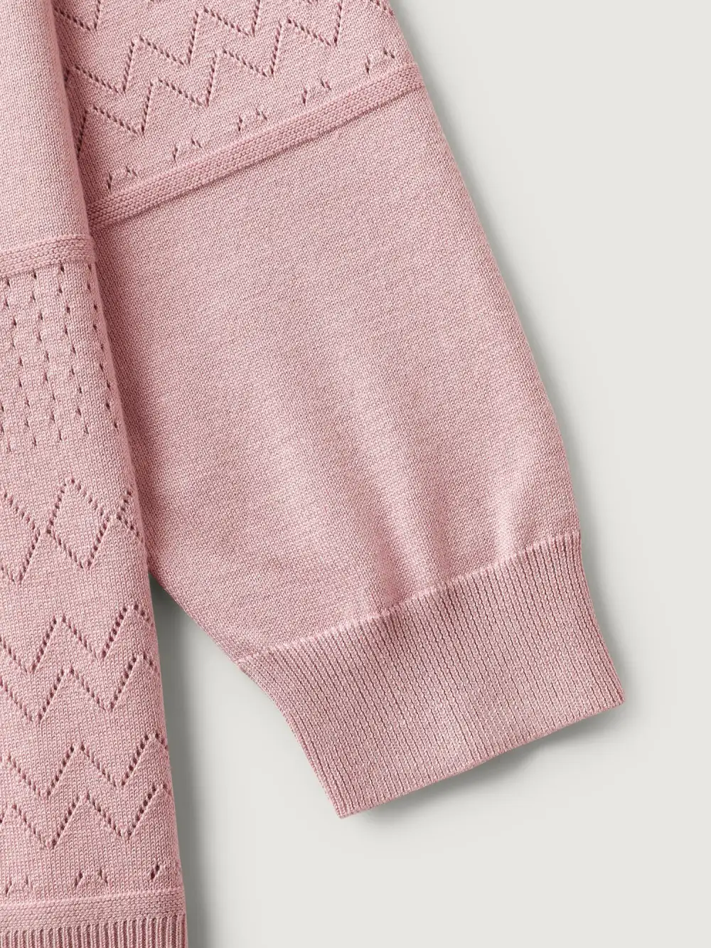 Supersoft Textured Eyelet Trim Pullover