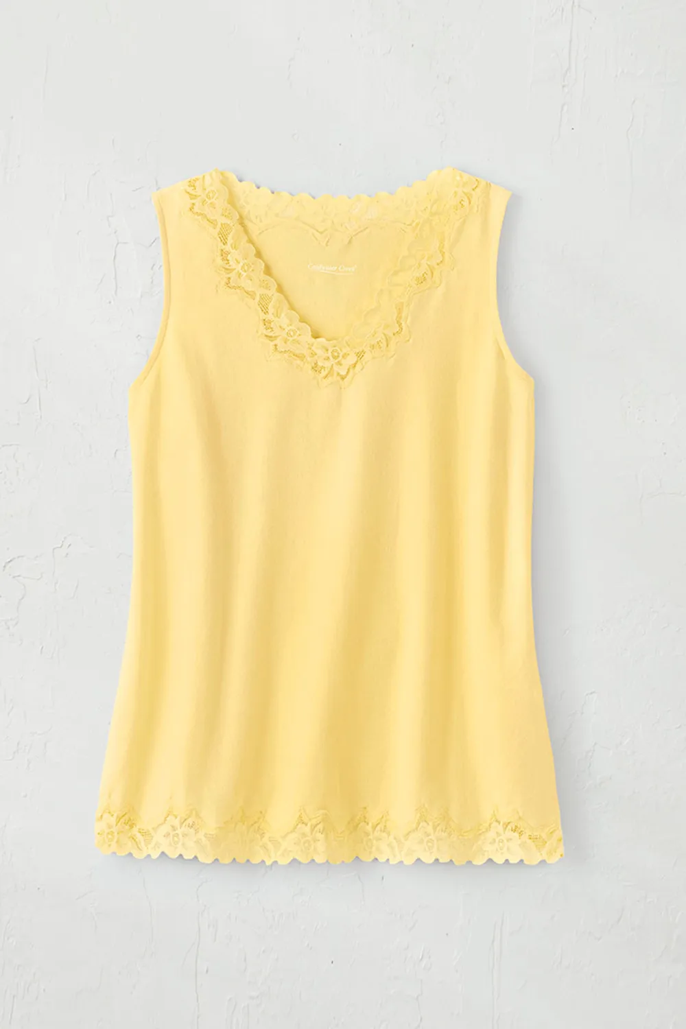 Longer Length Double Lace Tank