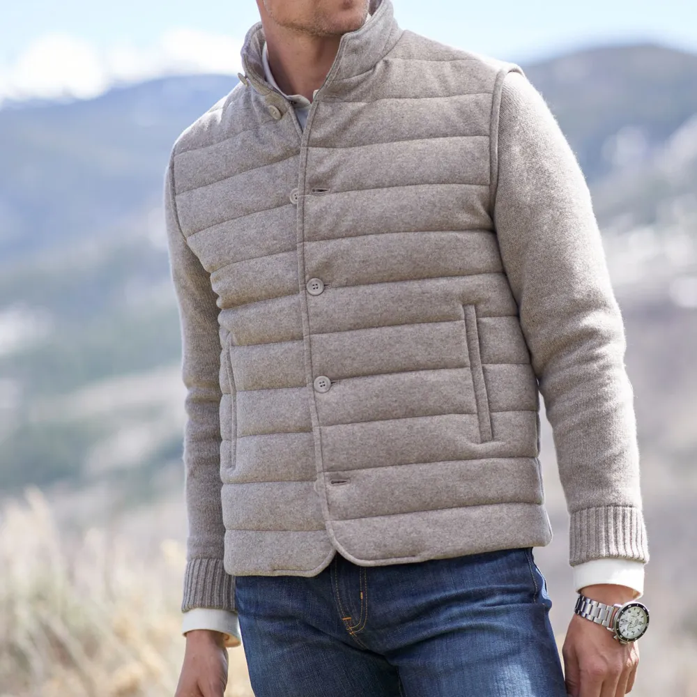 Arthur Cashmere Quilted Thermal Jacket