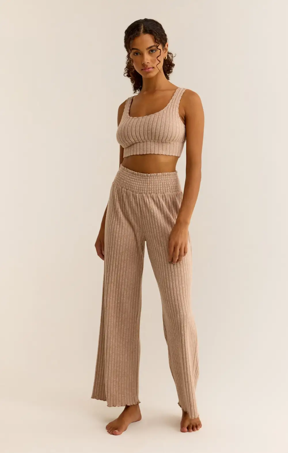 Dawn Smocked Rib Pant