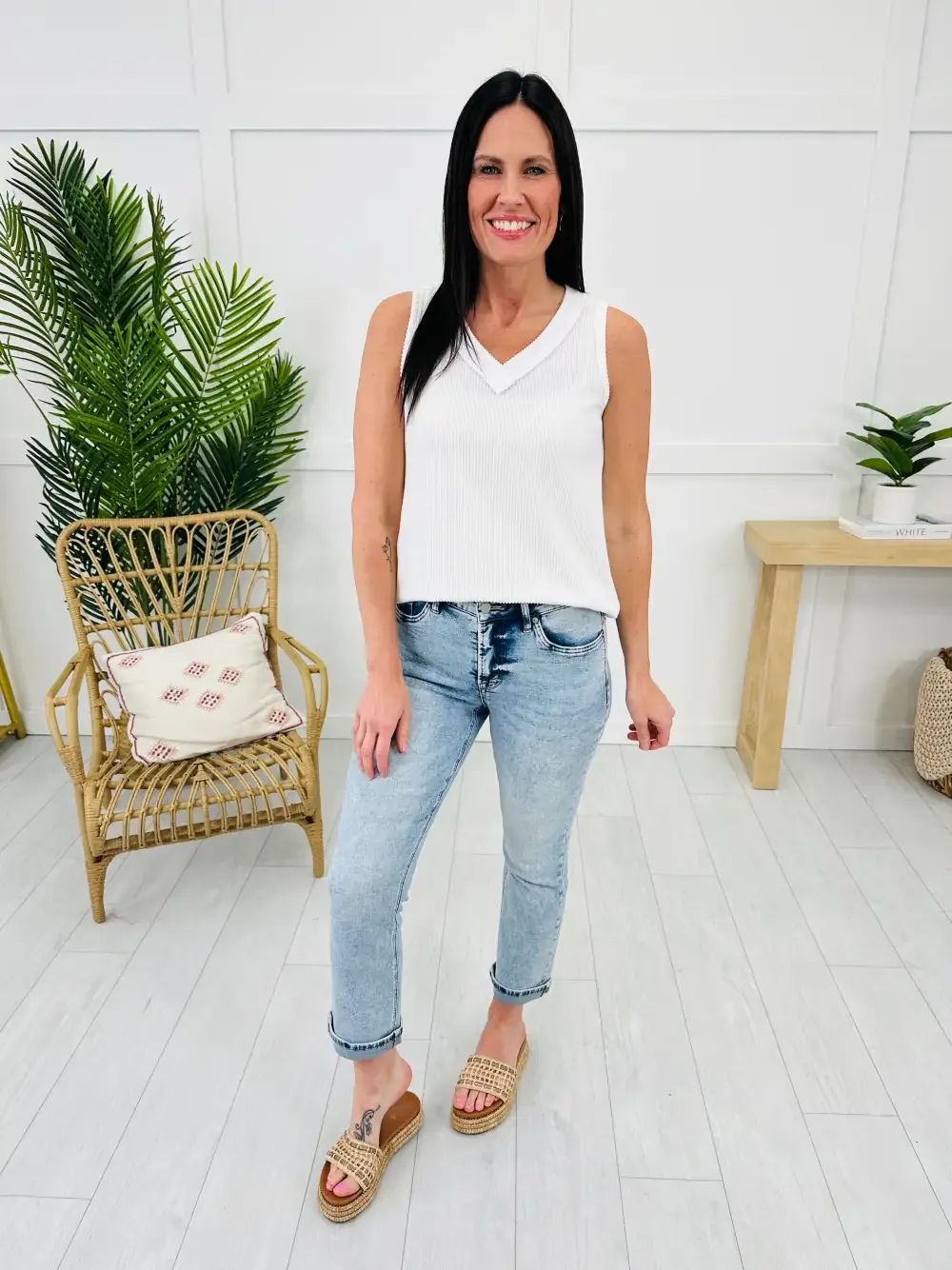 Take My Advice Tummy Control MOCO Exclusive Straight Jeans