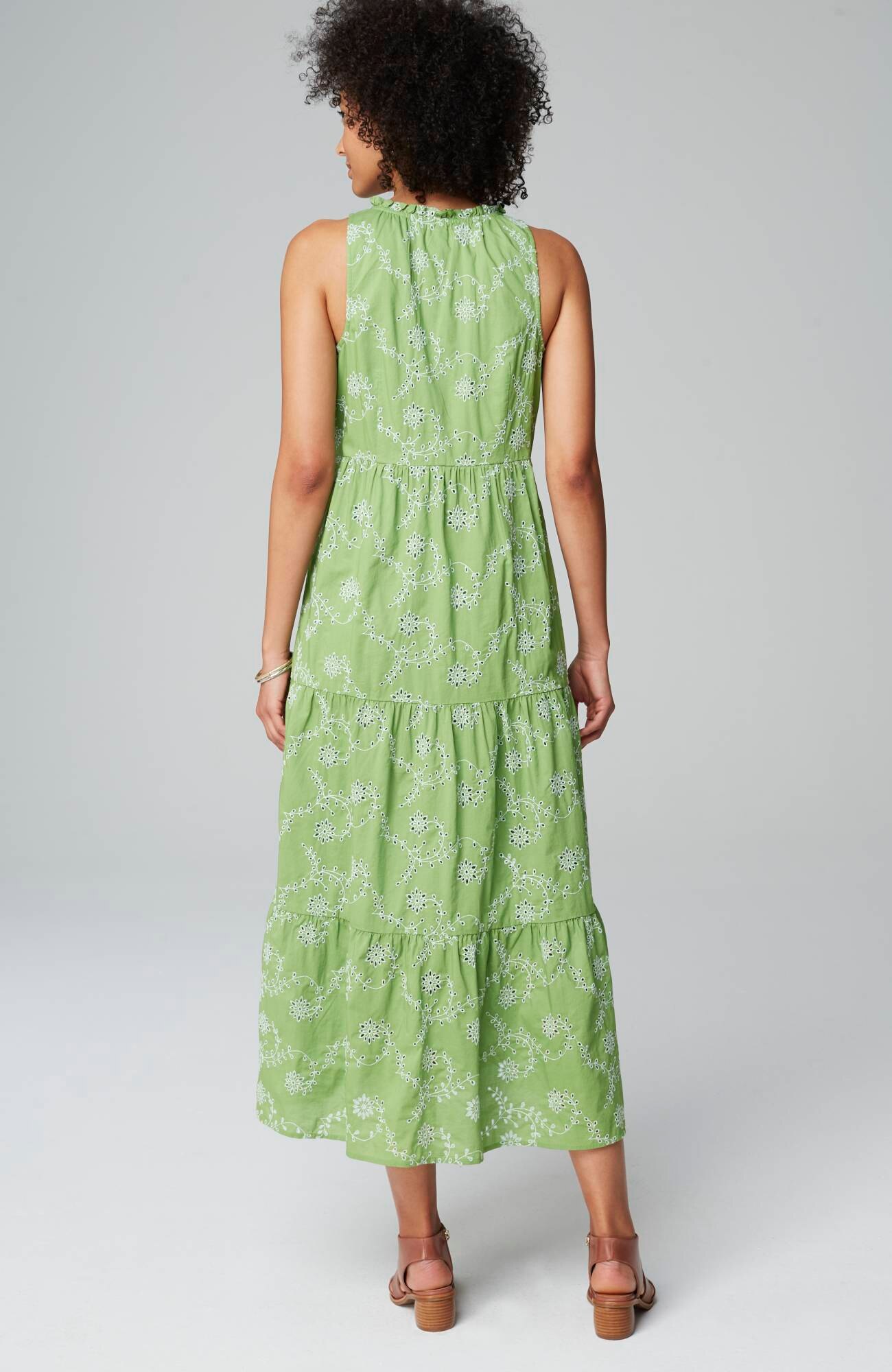 Sleeveless Tiered Maxi Dress