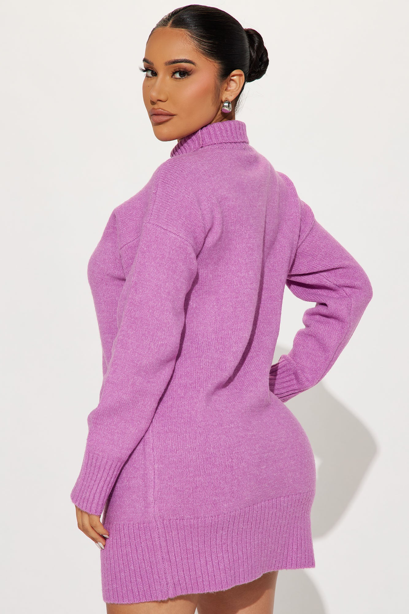 Manhattan Sweater Mini Dress - Pink