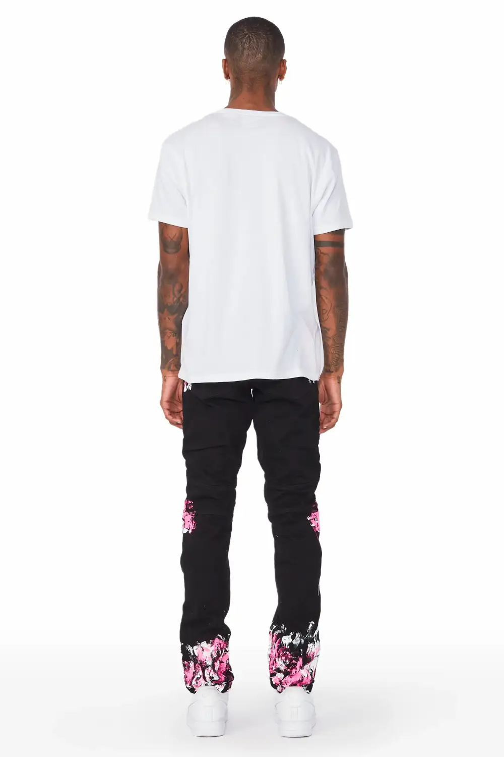 Kodak Black/Pink Painter Biker Jean