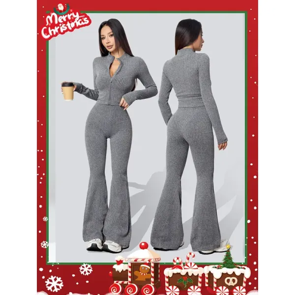 Women's Knitted Two-Piece Set