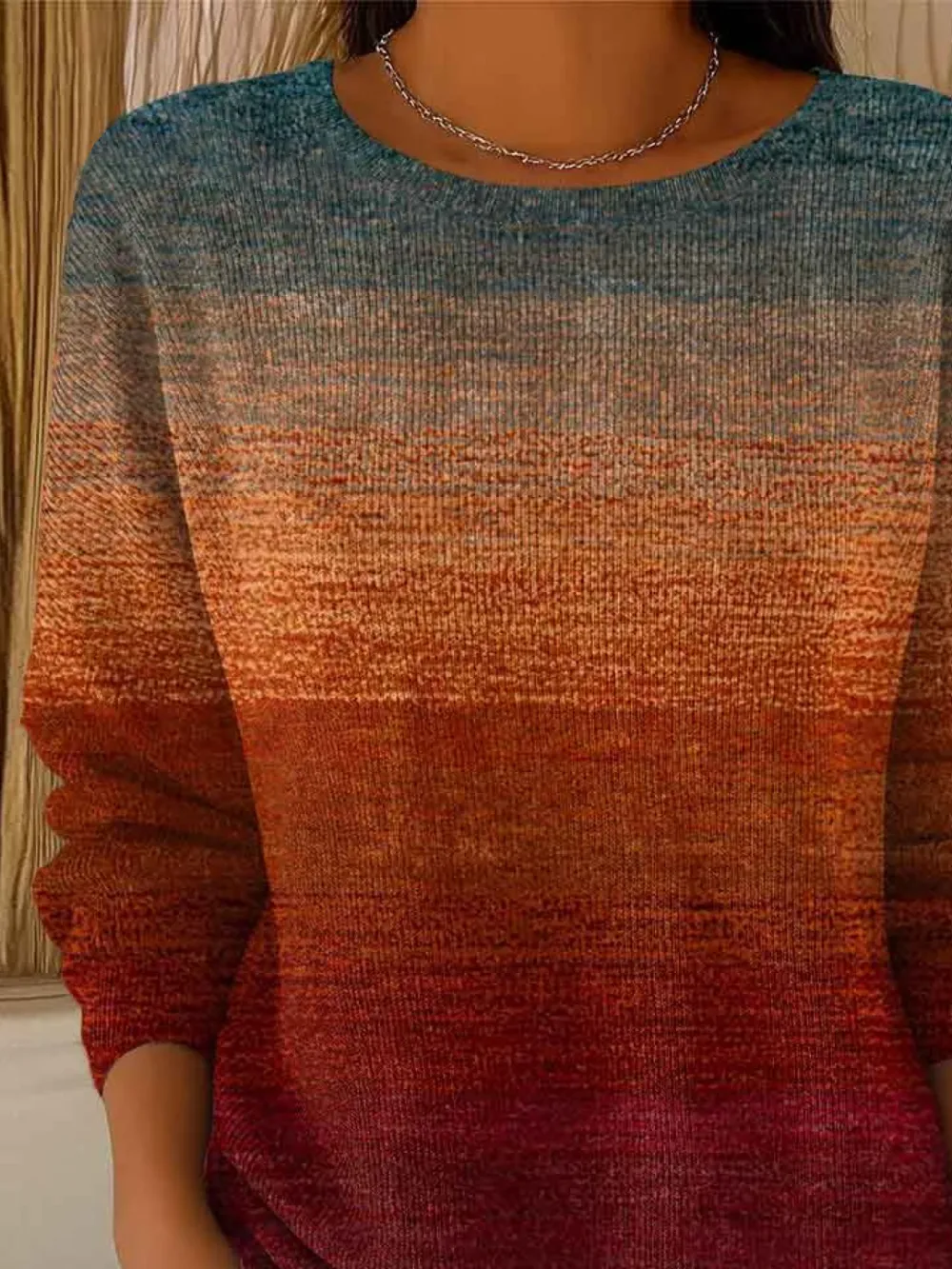 Casual Abstract Sweater