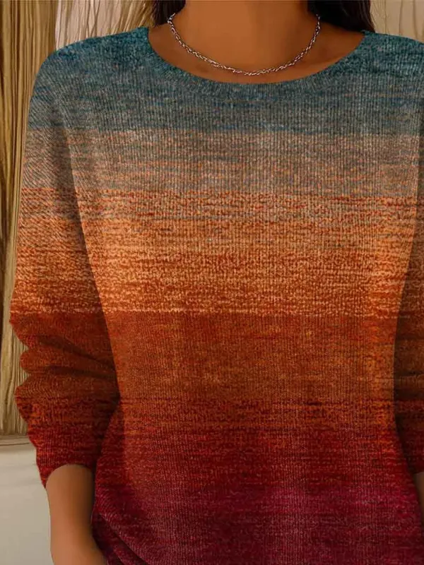 Casual Abstract Sweater