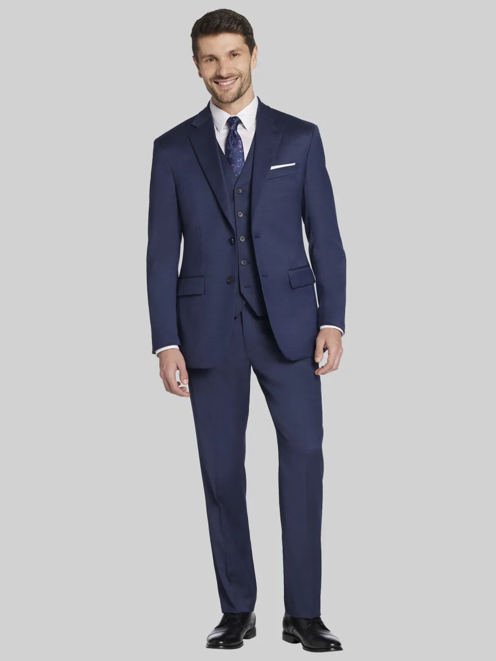 Awearness Kenneth Cole Modern Fit Wool Blend Suit Jacket