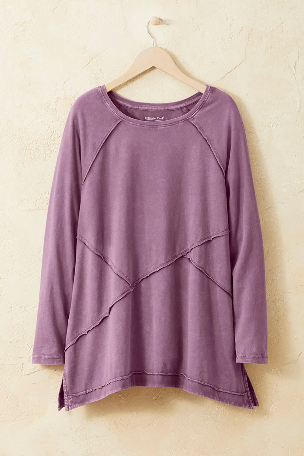 Vintage-Wash Seamed Tunic