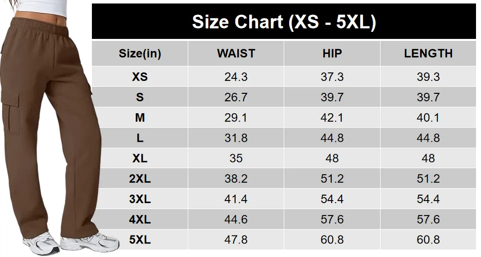 Womens Baggy Elastic Waist Sweatpants Casual Fleece Long Pants