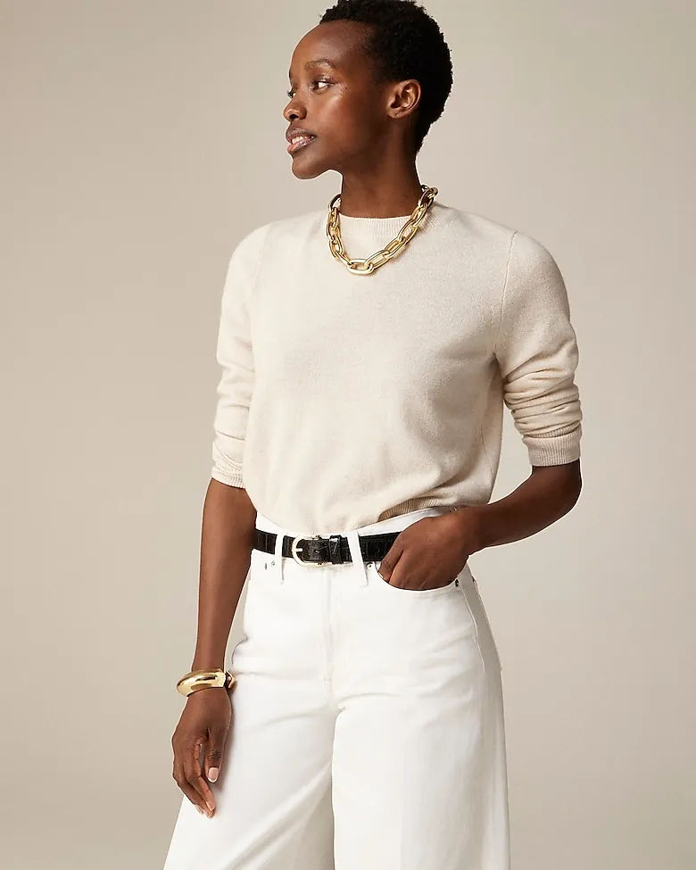 Cashmere classic-fit crewneck sweater