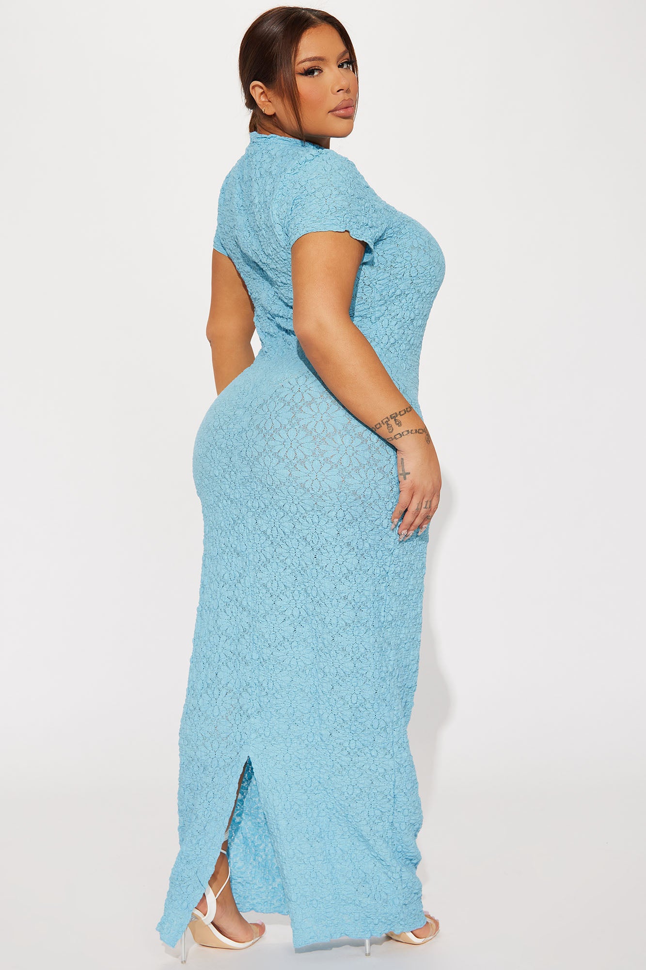 Soft Baddie Maxi Dress - Blue