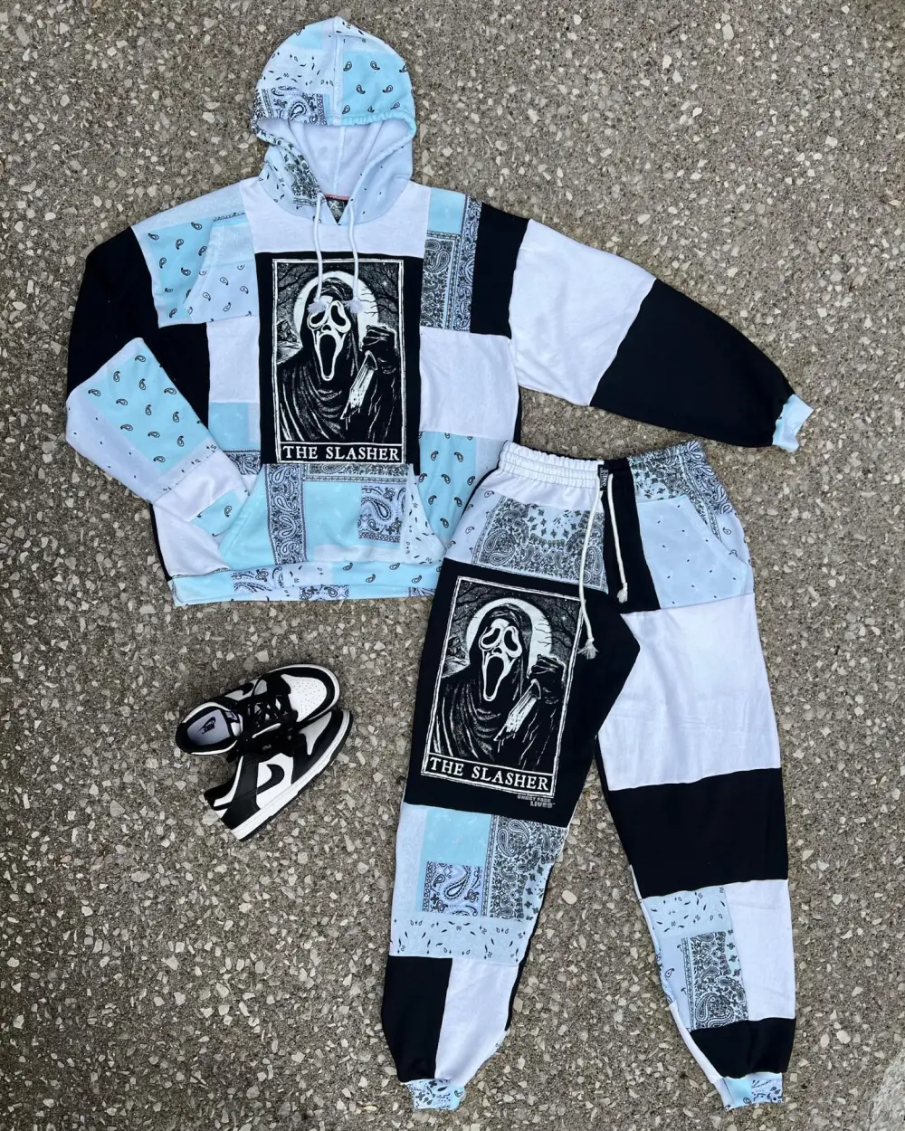 2 piece set tops and bottoms how perfect and cozy piece for your Halloween day