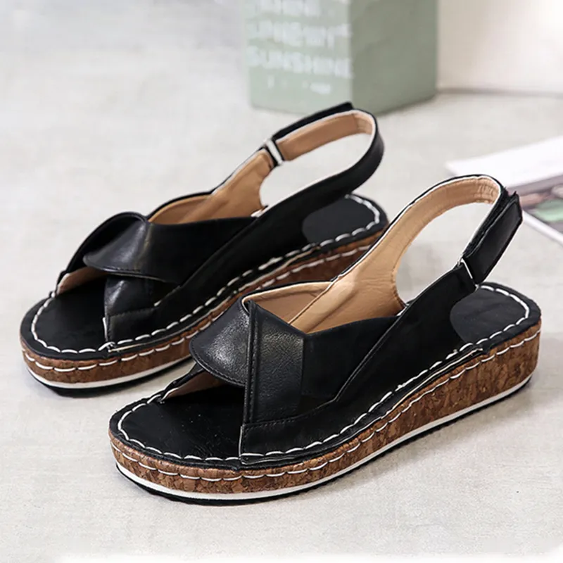 Comfortable wedge sandals