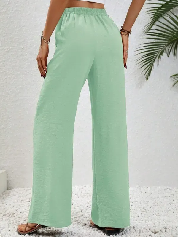 Women’s High Waist Wide Leg Pants with Pockets