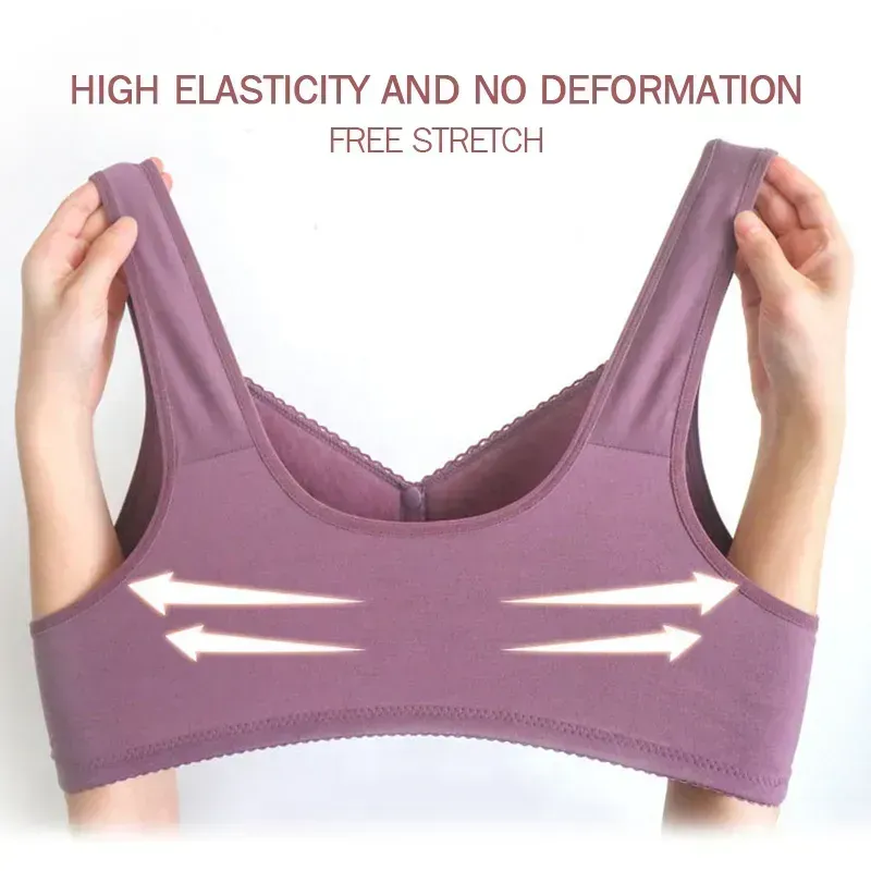 🔥Buy 1 Get 3(3packs)🔥 Mama Cotton Front Closure Bra-FREE SHIPPING