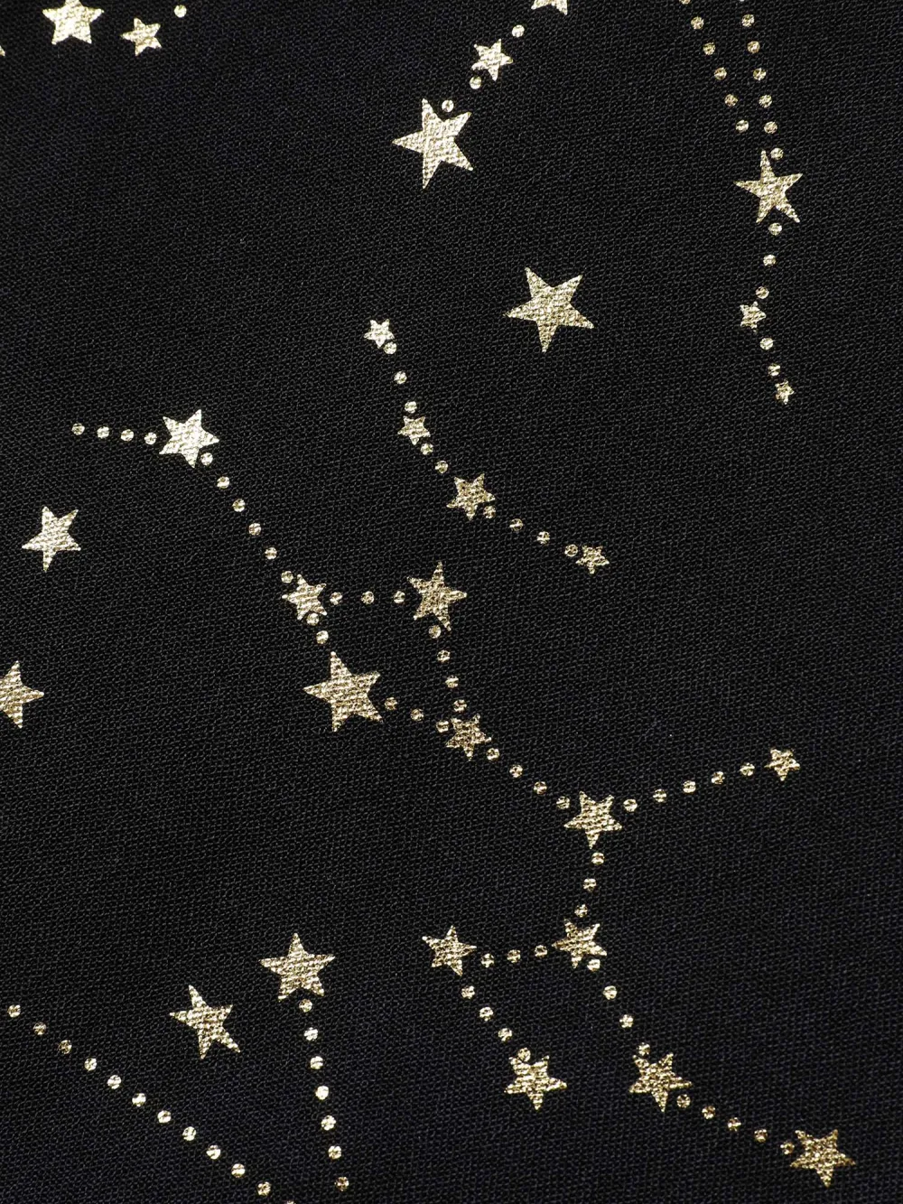 Shimmery Star Print Stretchy-Waist Midi Dress