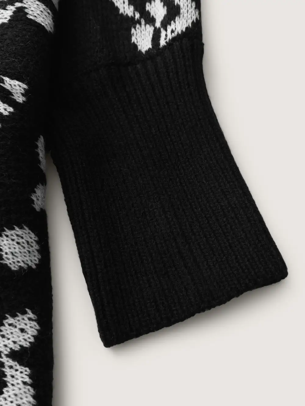 Floral Pattern Cloak-Style Cardigan