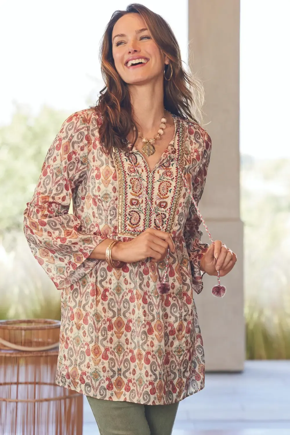 Sol Reflection Bracelet Sleeve Tunic & Tank