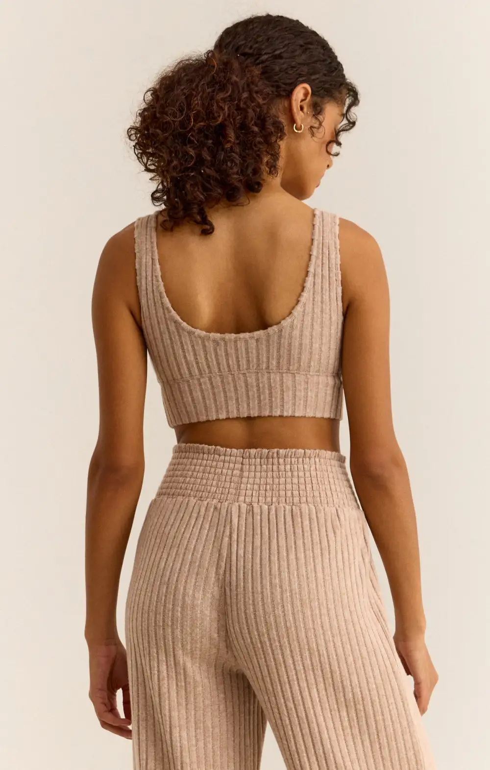 Zoe Silky Rib Tank Bra