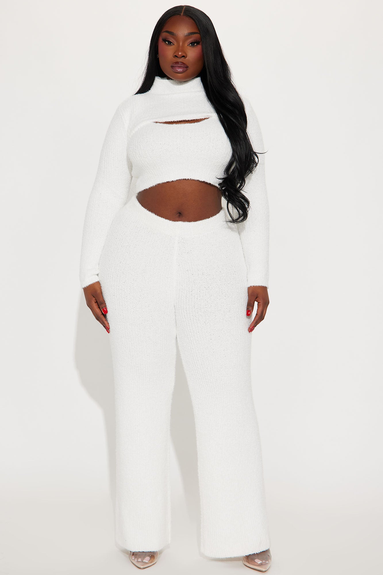 Feeling Cozy 3 Piece Pant Set - White