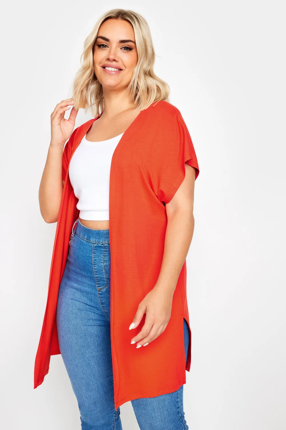 YOURS Curve Green Short Sleeve Cardigan