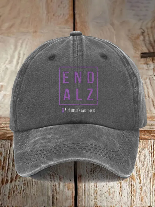 Alzheimer'S Awareness Print Casual Baseball Cap