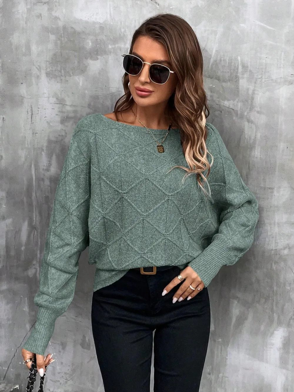 Casual Women's Batwing Sleeve Sweater