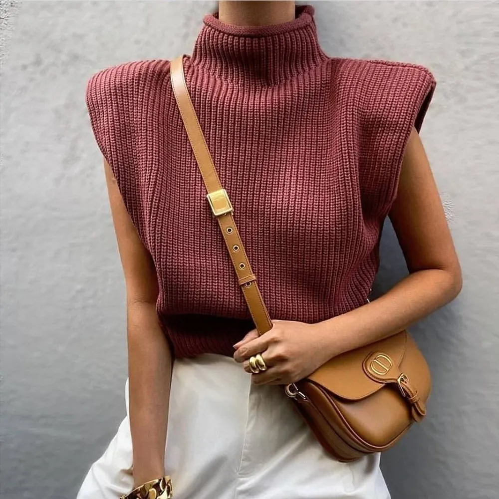 Stylish Turtleneck Sweater Vest