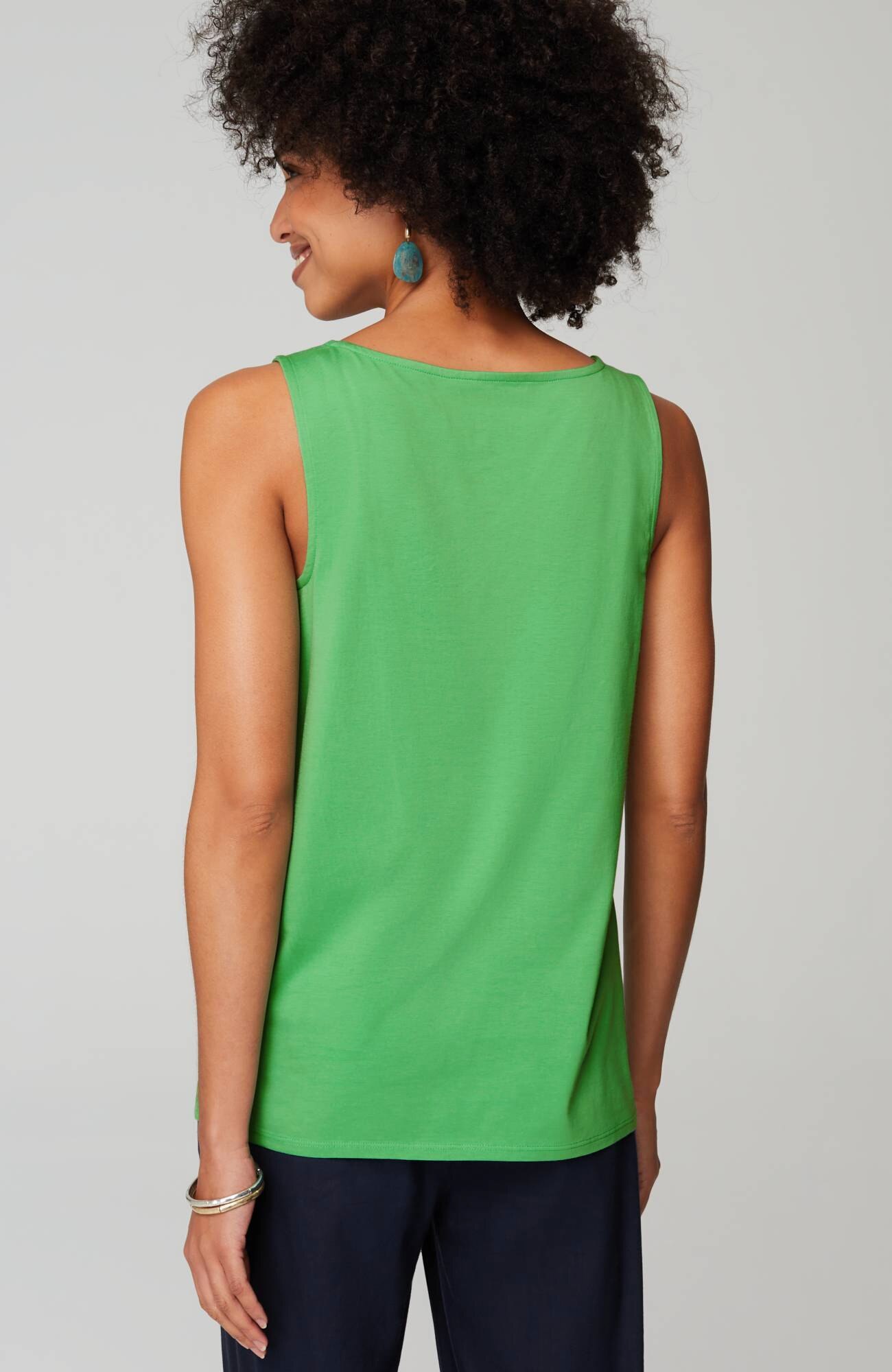 pima-stretch knit tank
