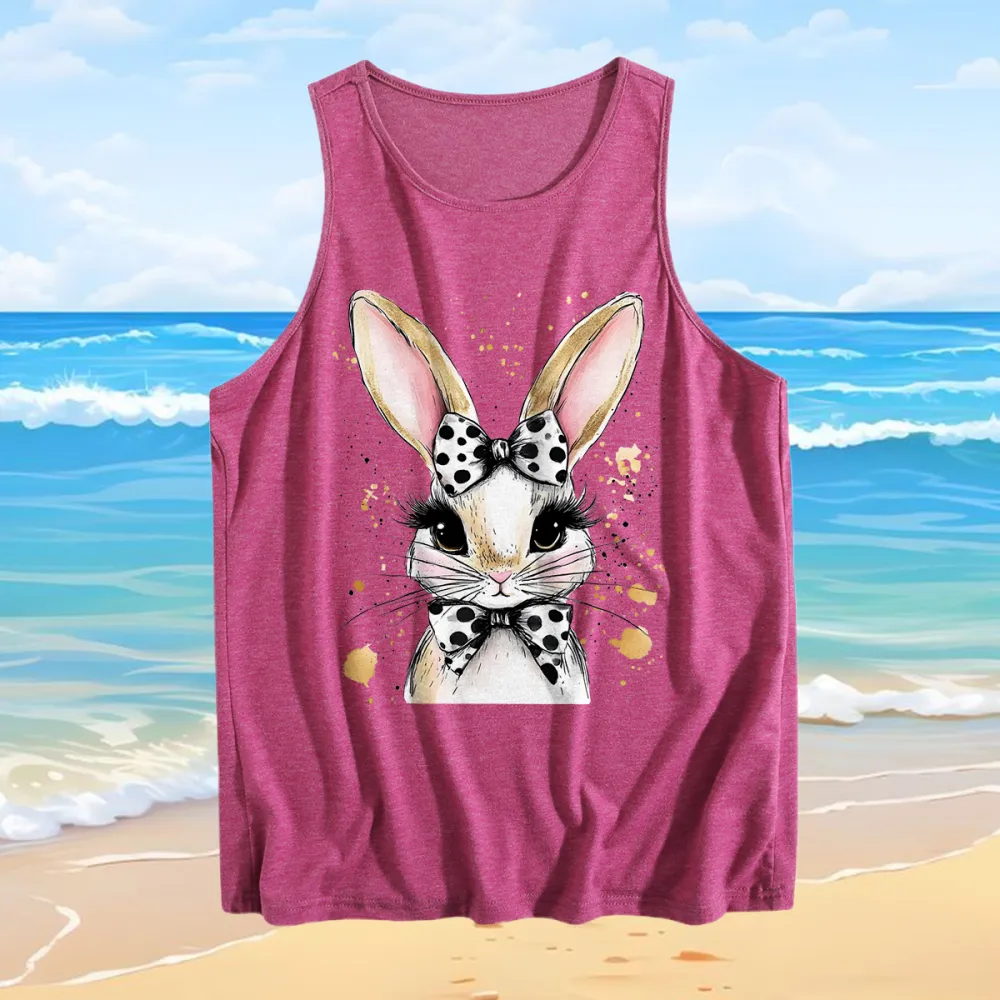 Vest Easter Bunny Women's Crew Neck Print
