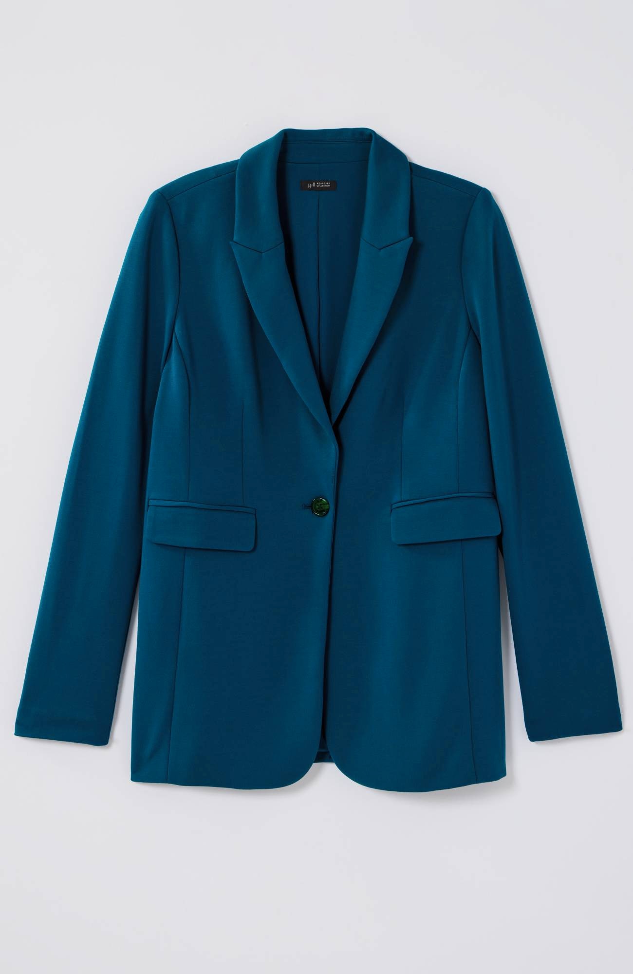 Wearever Double-Face Jersey Notch-Collared Blazer