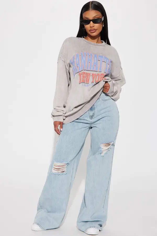 Manhattan Sweatshirt - Grey/combo