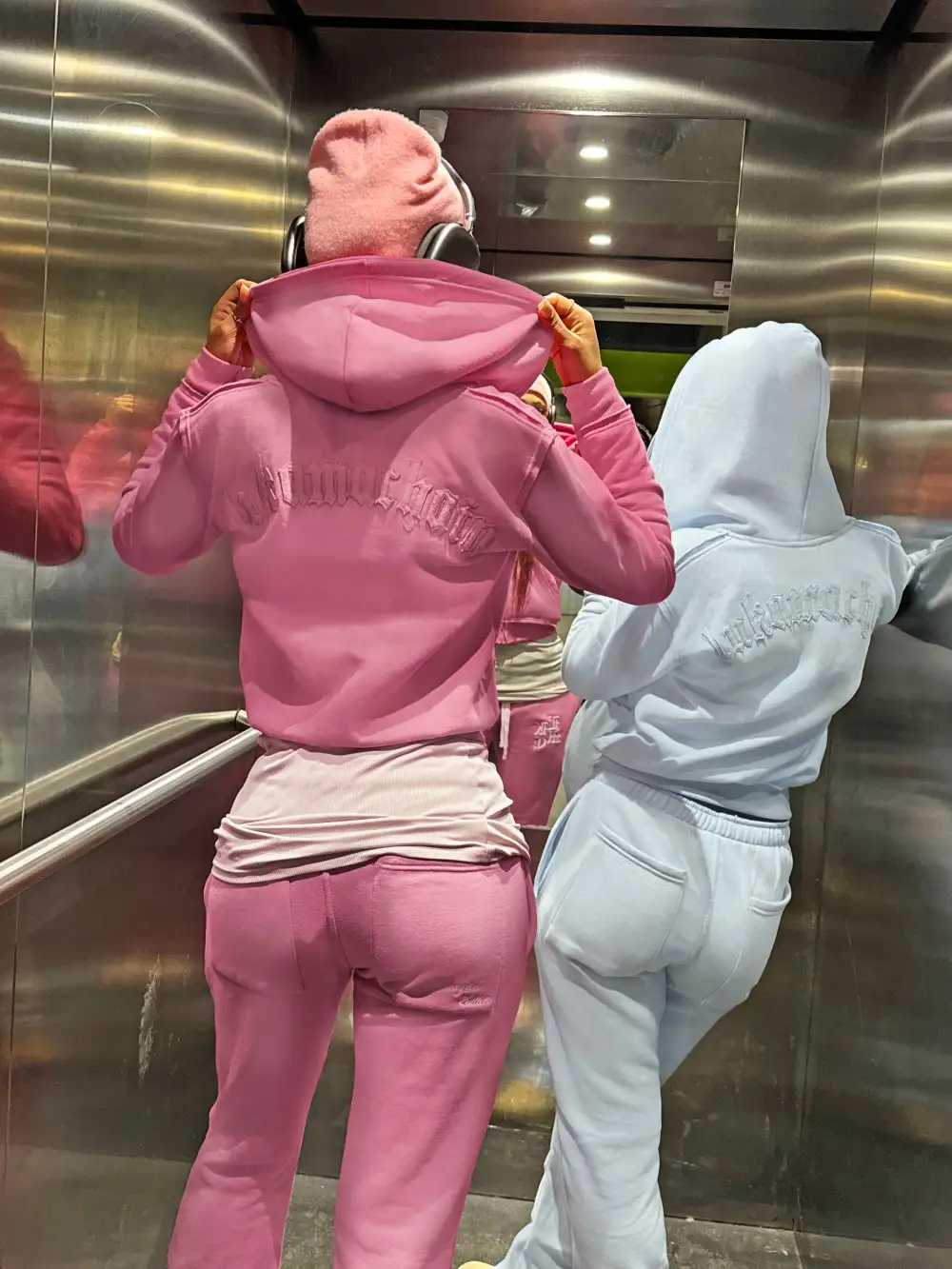 Flared Jogging Pants Pink (Female version)