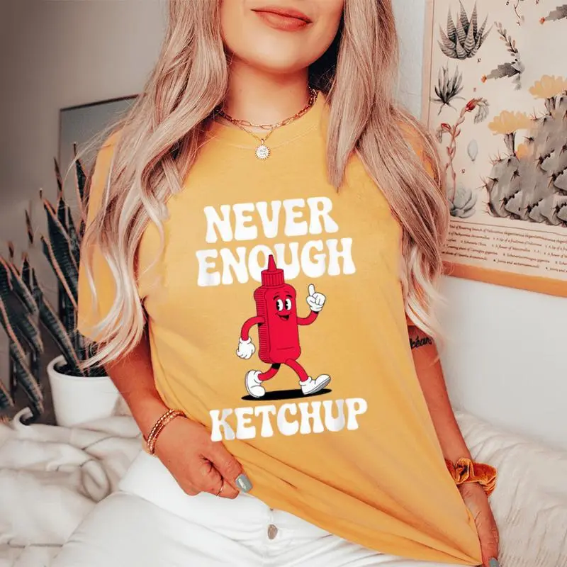 Retro Ketchup Boys Or Girls Women's Oversized Comfort T-Shirt