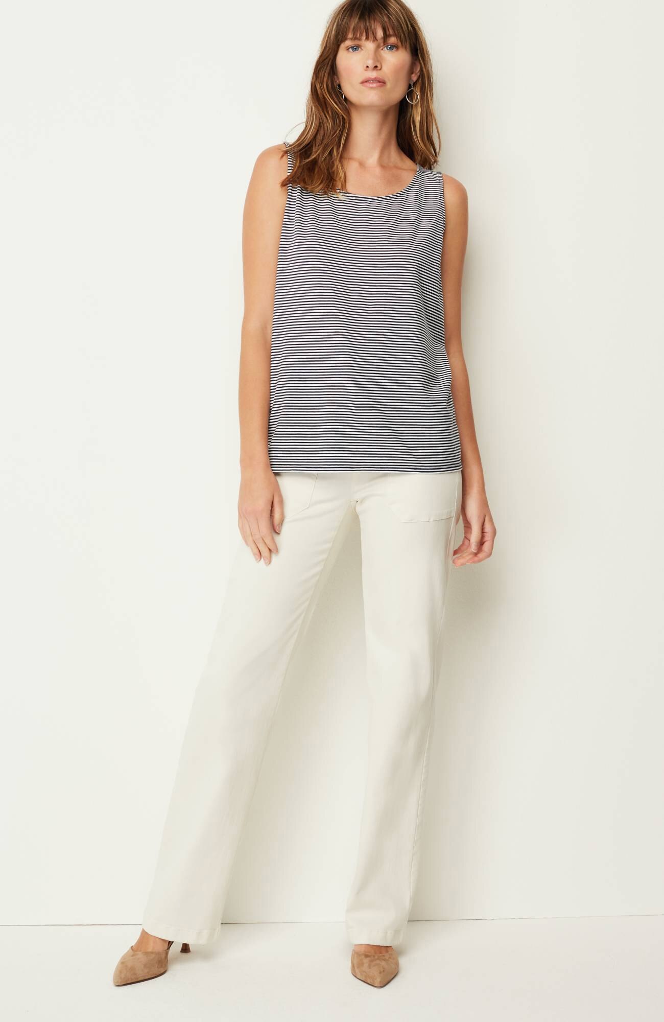 pima-stretch knit tank