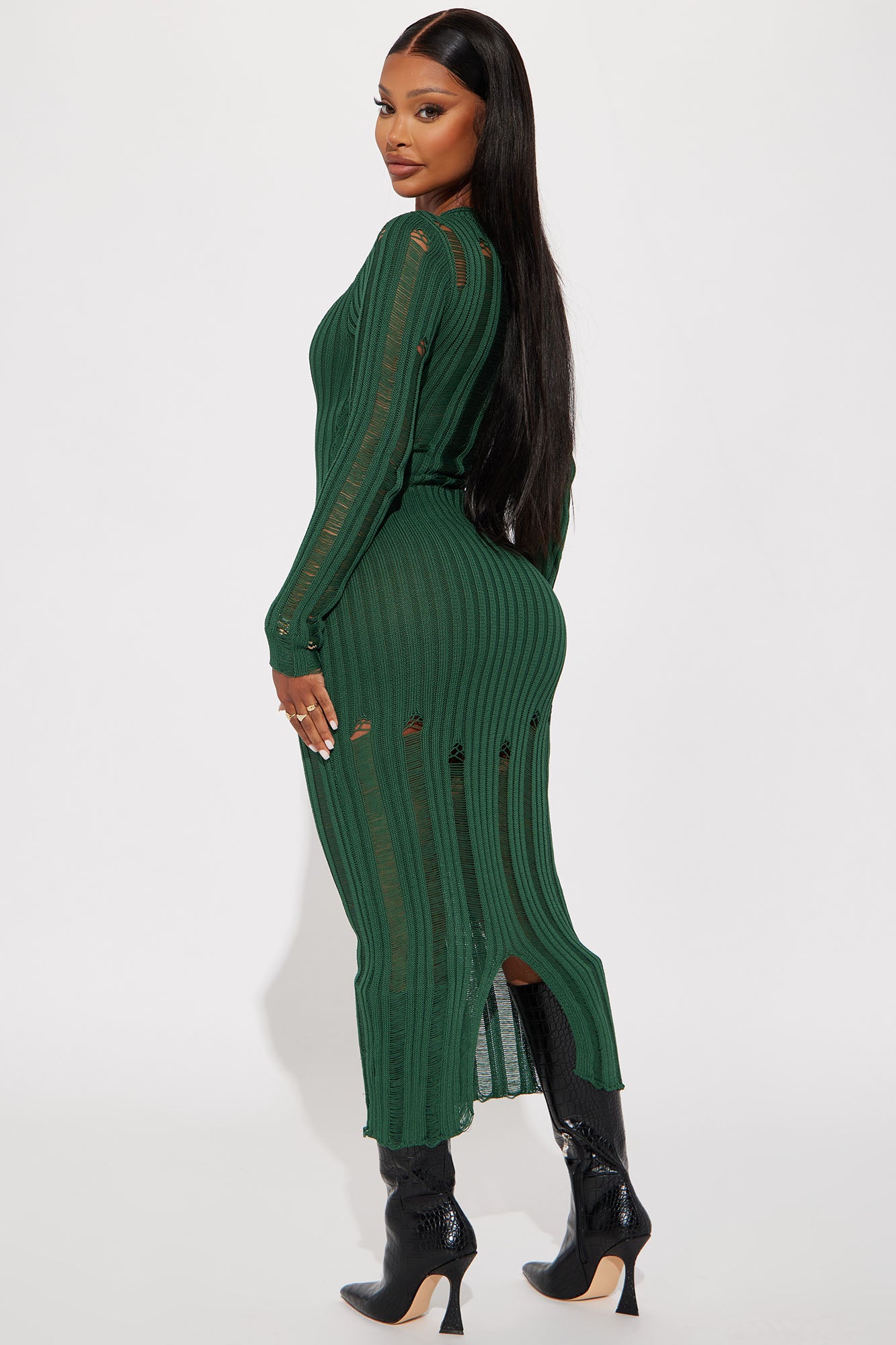 Alani Sweater Maxi Dress - Hunter