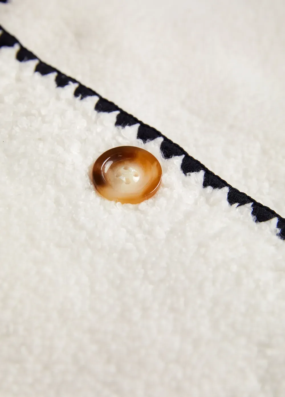 White Button Sleeveless Stand Collar Waistcoat