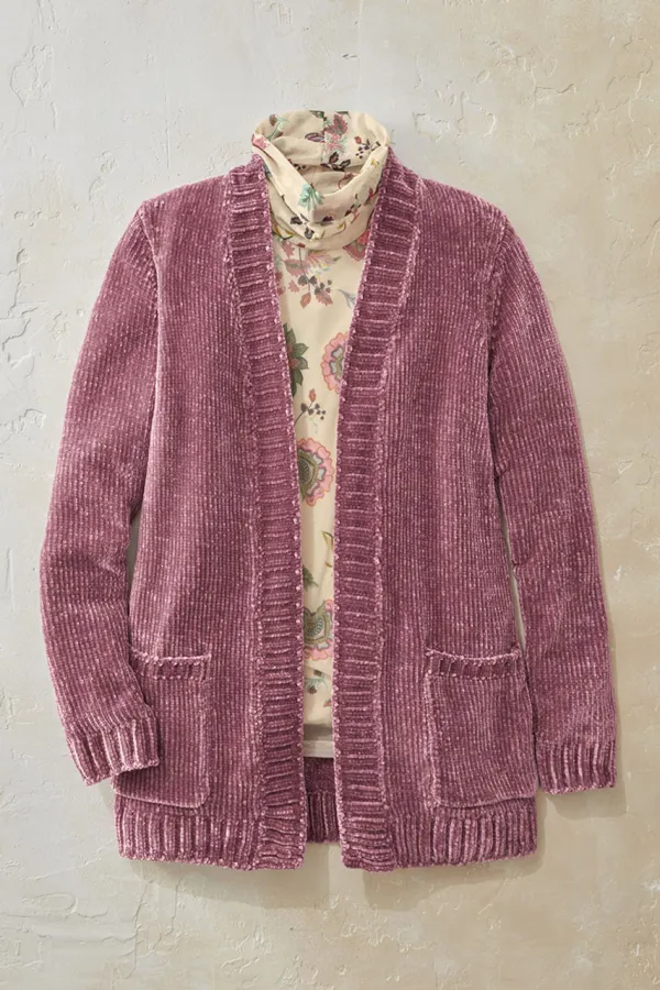 Lustre Chenille Cardigan