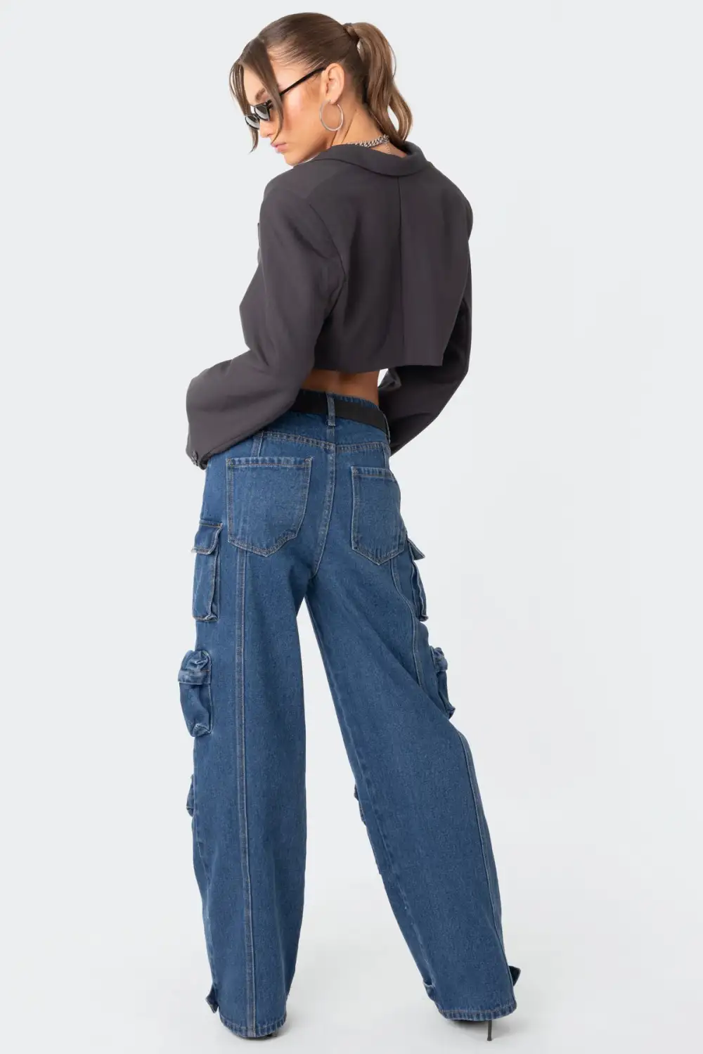 Amira Cropped Oversized Blazer