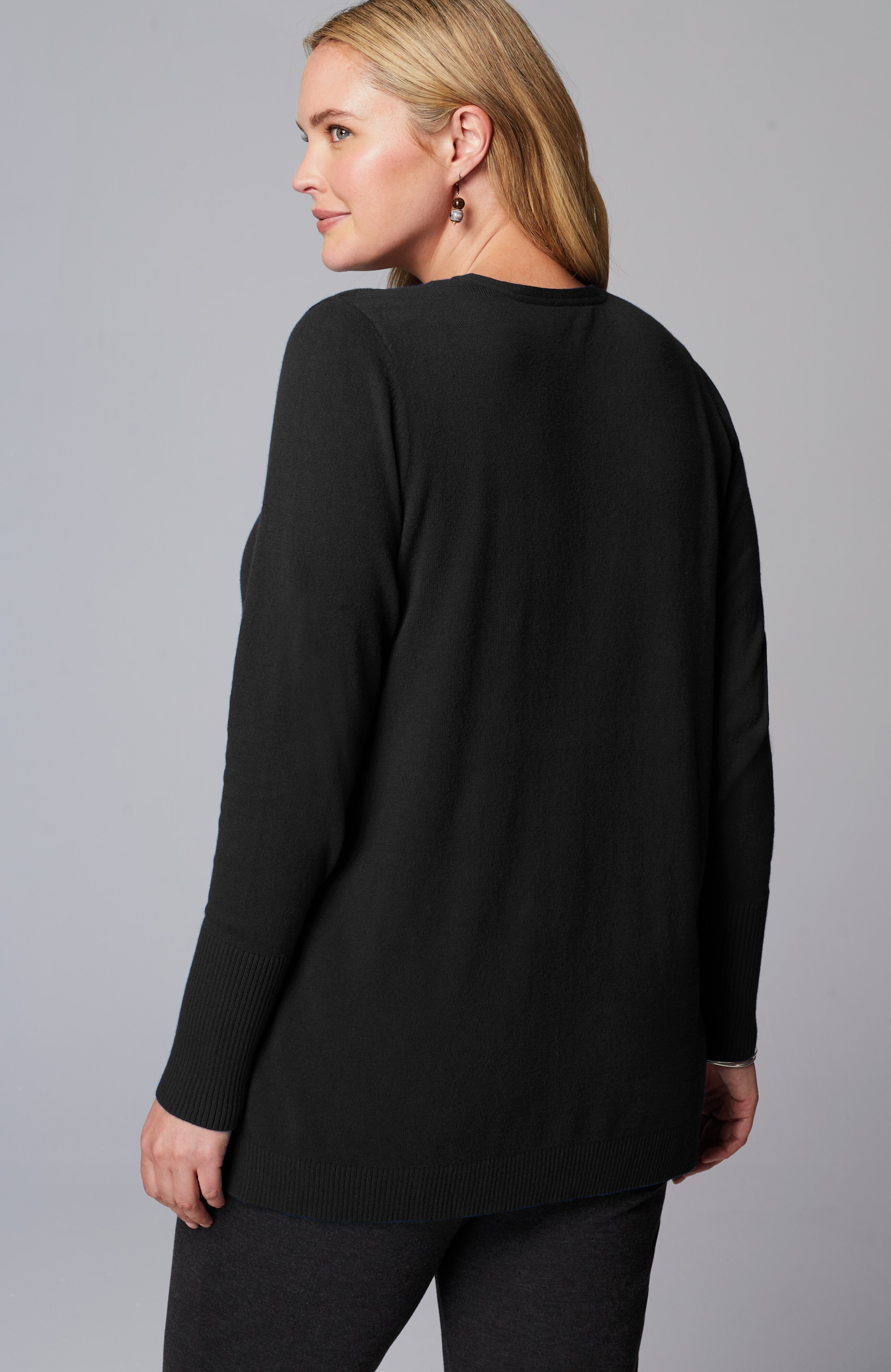 V-Neck Sweater Tunic